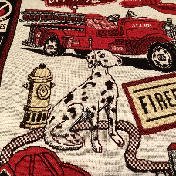 Goodwin Weavers Fire Fighters 100% cotton throw. - Picture 7 of 10
